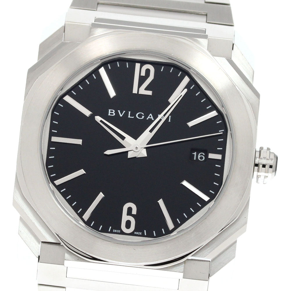 BVLGARI Octo Solo Tempo BGO38S/102104 Date black Dial Automatic Men's_860277