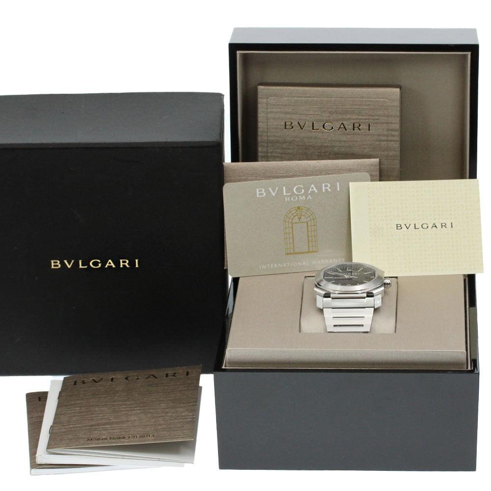 BVLGARI Octo Solo Tempo BGO38S/102104 Date black Dial Automatic Men's_860277