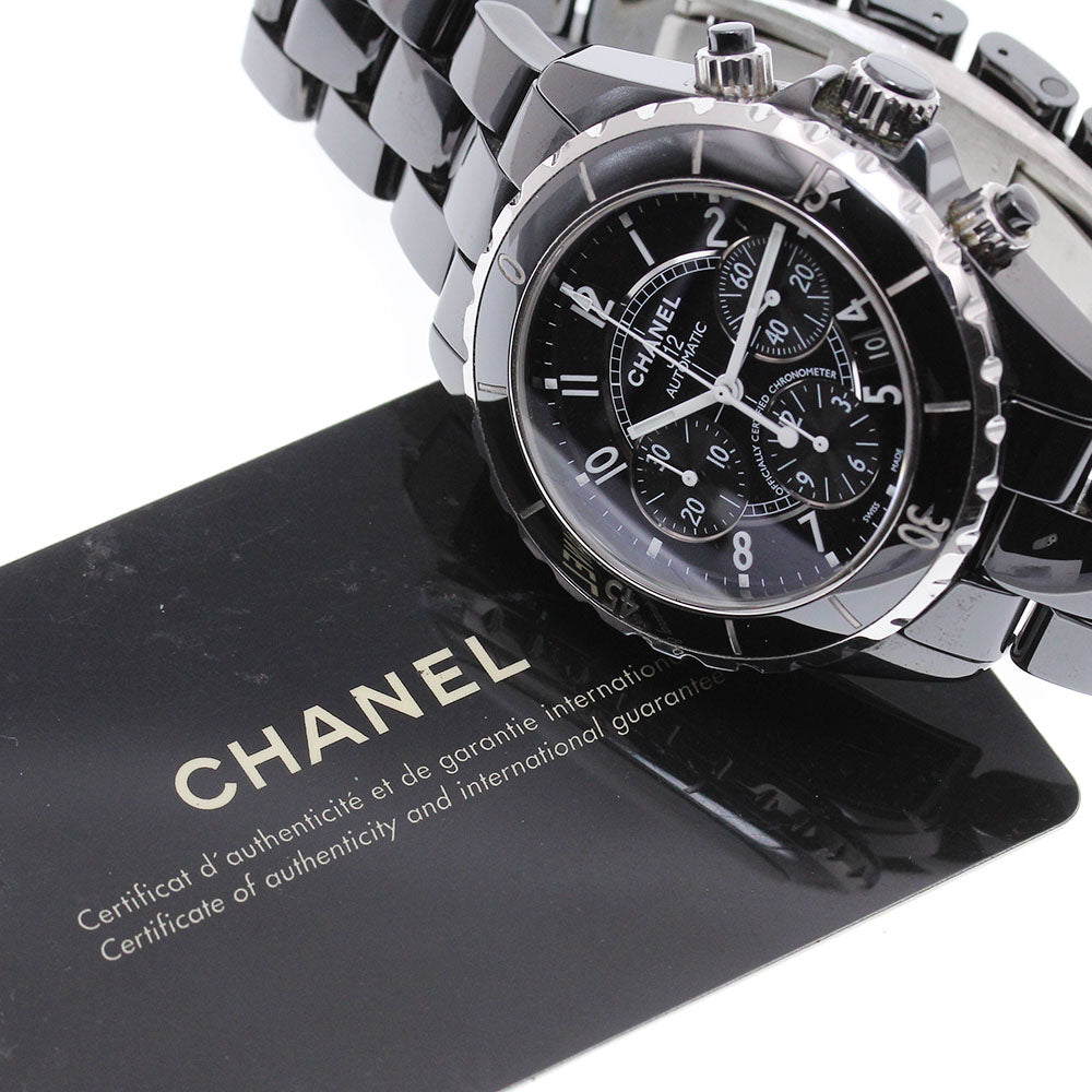 CHANEL J12 41MM H0940 Black ceramic chronograph Automatic Men's_860285