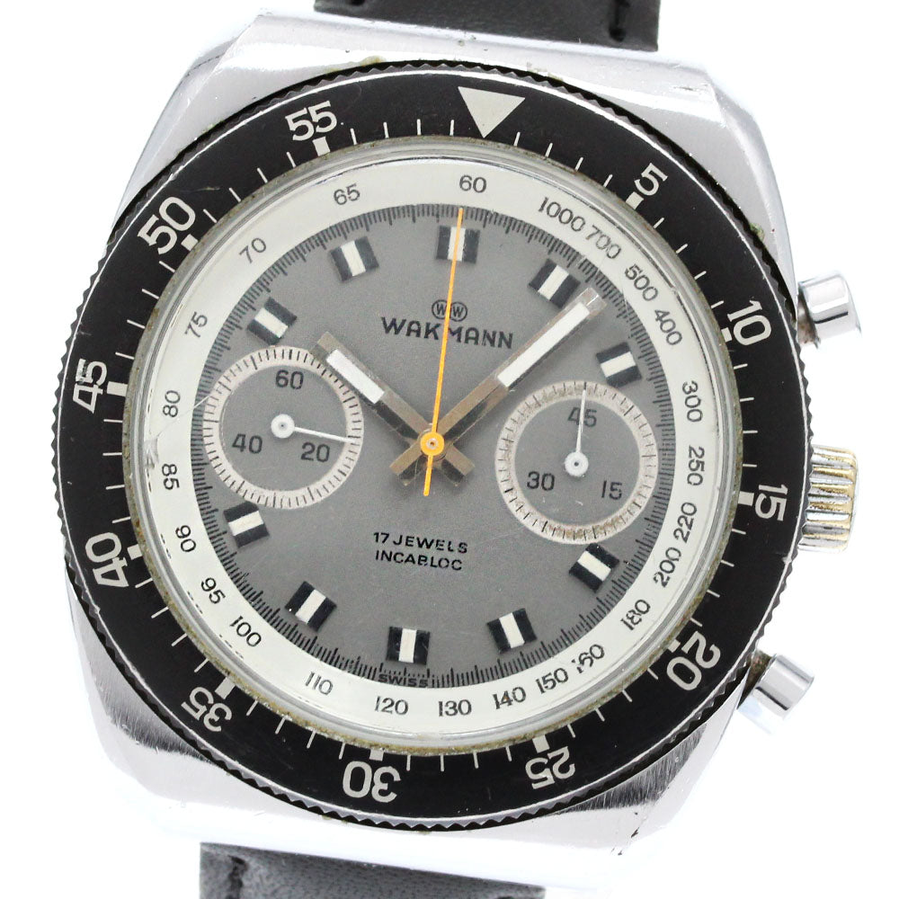 WAKMANN 73.1309.70 Chronograph cal.7733 Vintage Hand Winding Men's Watch_860291