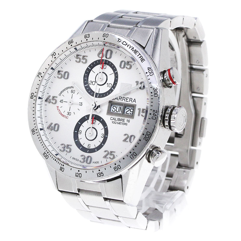 TAG HEUER Carrera Caliber 16 CV2A11 Chronograph day date Silver Dial Automatic Men's Watch_860322
