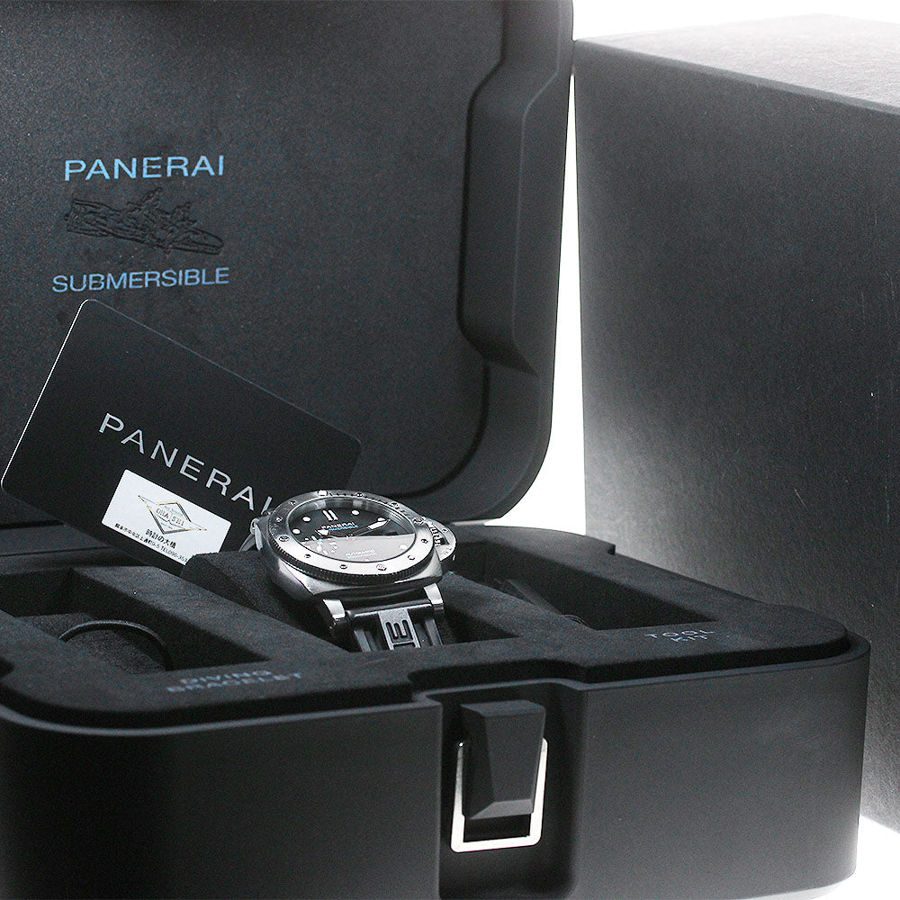 PANERAI Submersible PAM00973 Date Small Second Automatic Men's Watch_860350