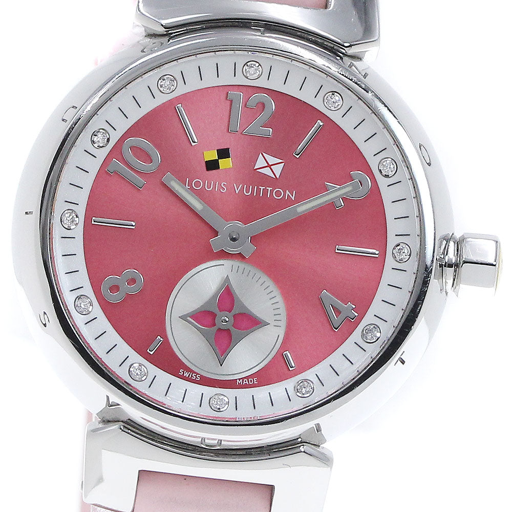 LOUIS VUITTON Tambour Lovely Cup Q1M02 12P diamond Quartz Ladies Watch_860357