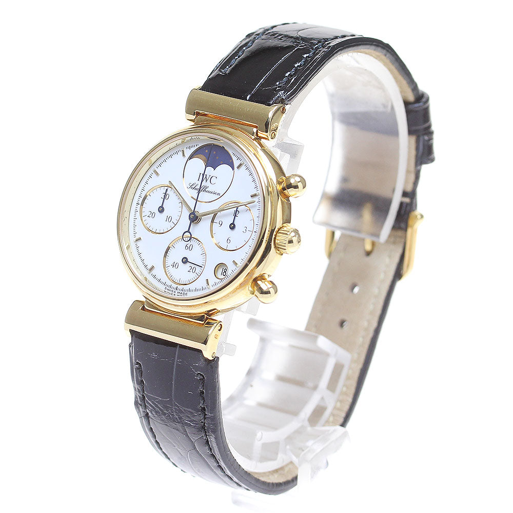 IWC SCHAFFHAUSEN Little Da Vinci IW373601 K18YG Moon Phase Quartz Ladies_860382