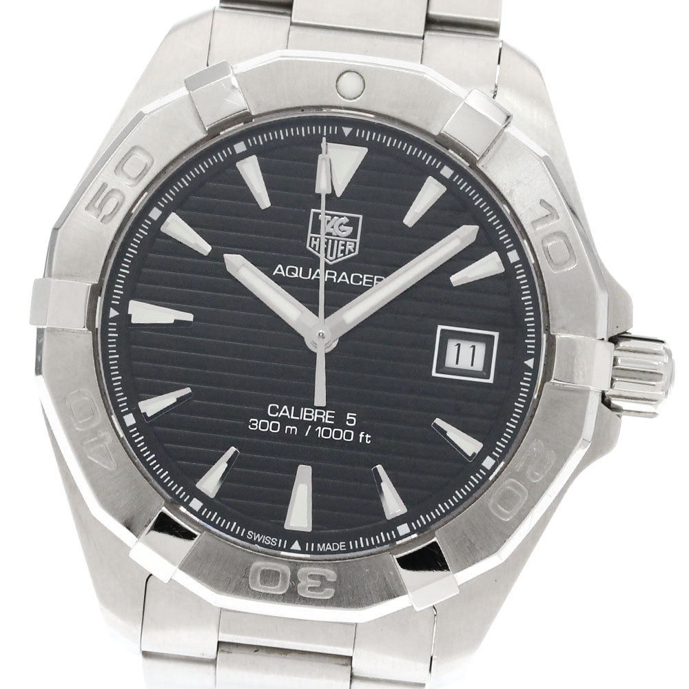 TAG HEUER Aqua racer WAY2110-0 Date black Dial Automatic Men's Watch_860387