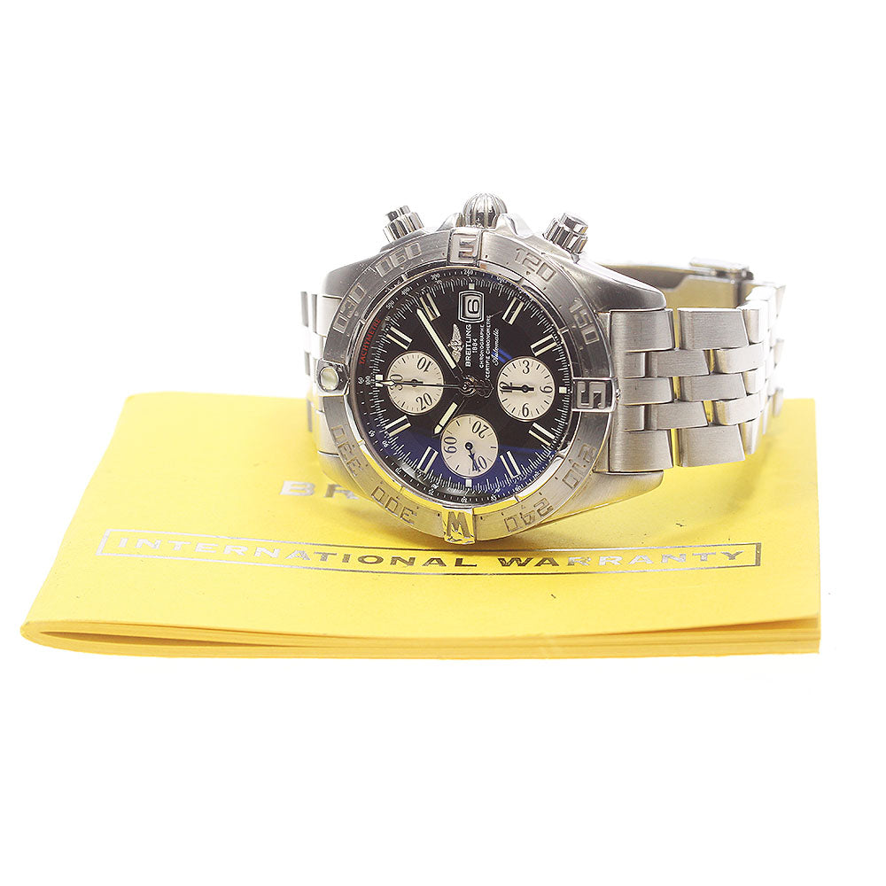 BREITLING Galactic A13364 Chronograph Date Black Dial Automatic Men's_860389