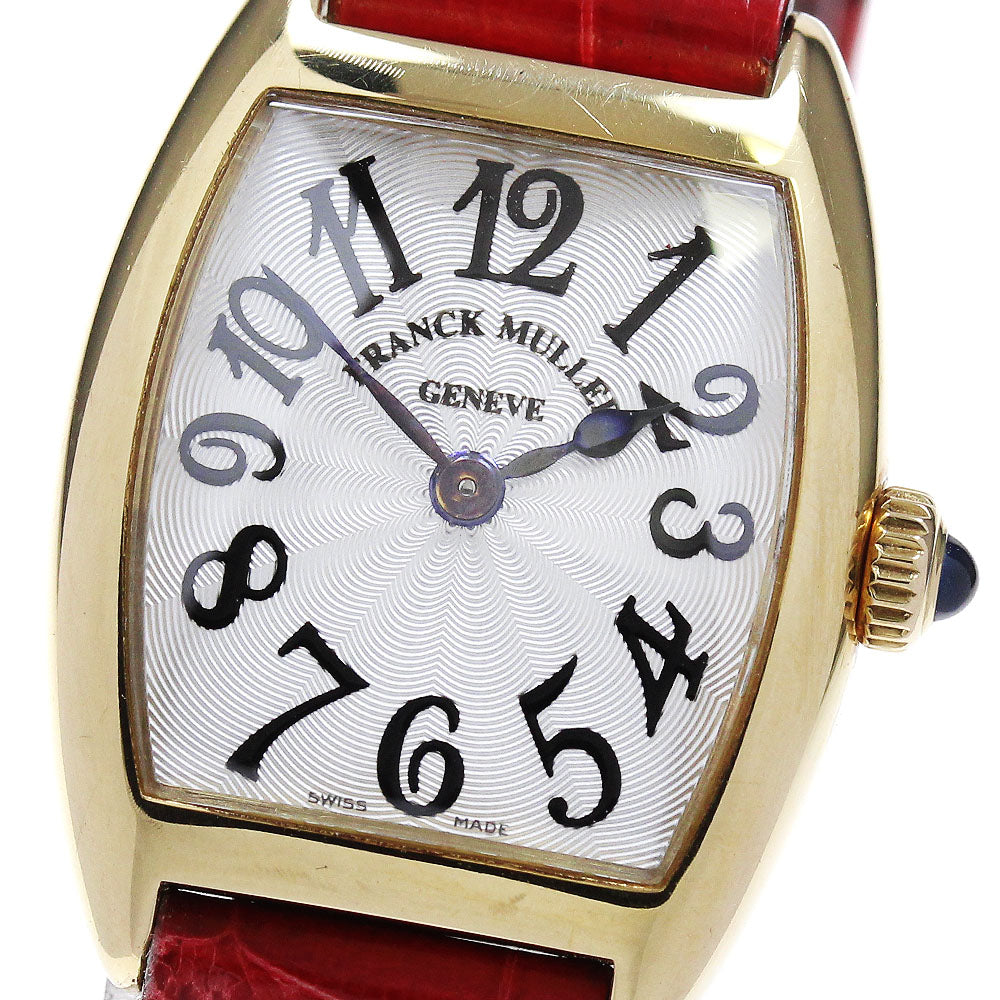 FRANCK MULLER Tonocarbex Intermidier 2251QZ 18K Pink Gold Silver Dial Quartz Ladies Watch_860397
