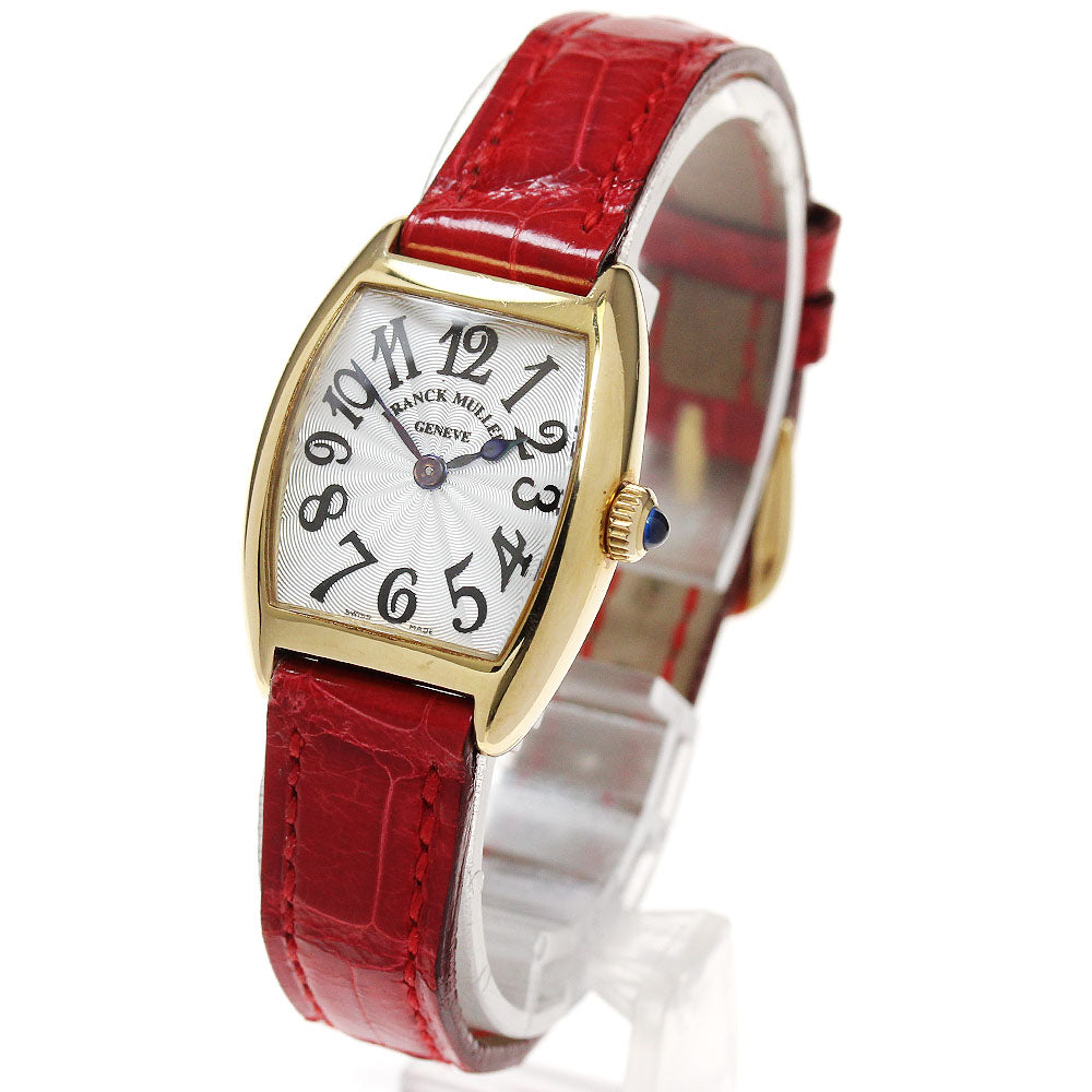 FRANCK MULLER Tonocarbex Intermidier 2251QZ 18K Pink Gold Silver Dial Quartz Ladies Watch_860397