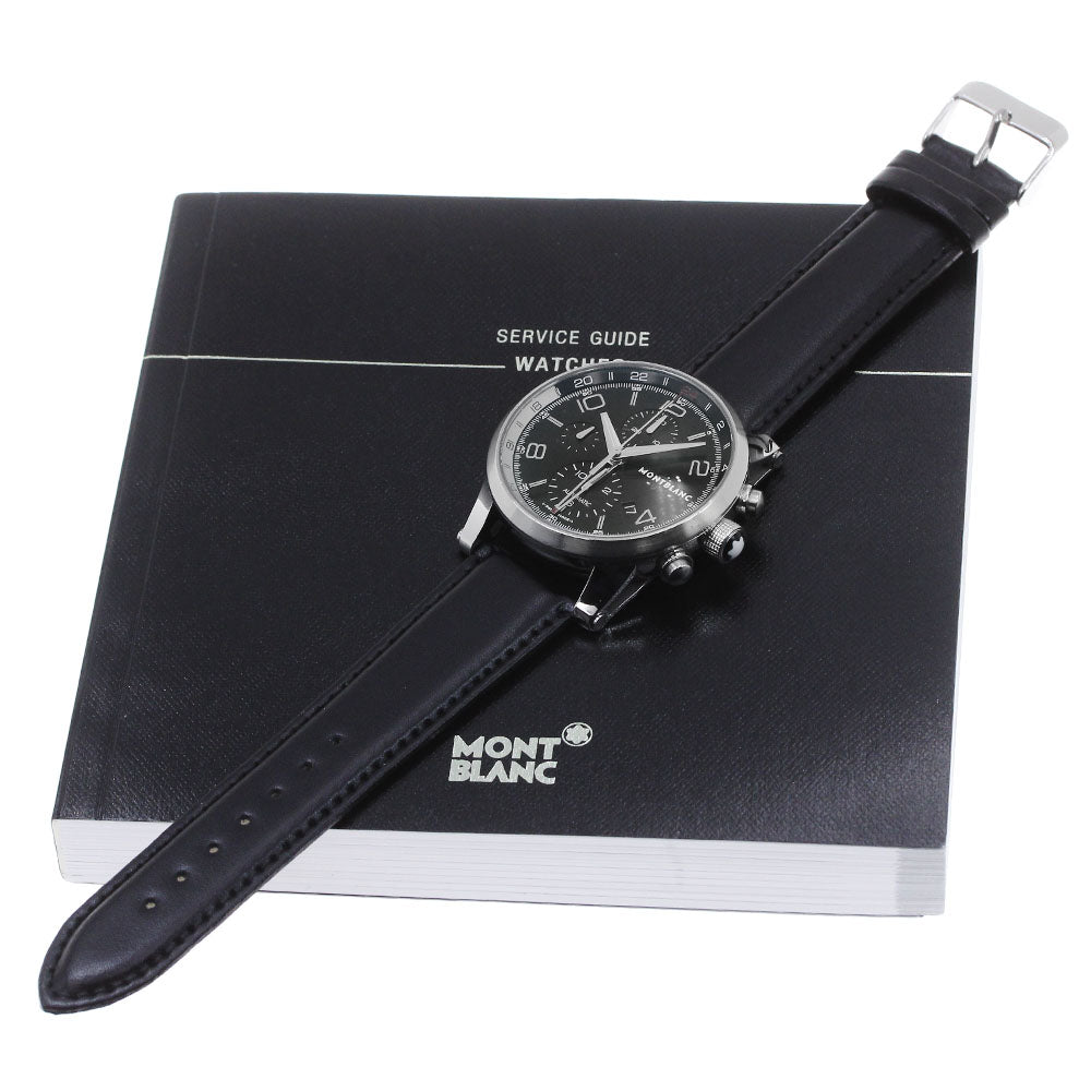 MONTBLANC Timewalker UTC 7263 Chronograph Black Dial Automatic Men's _860479