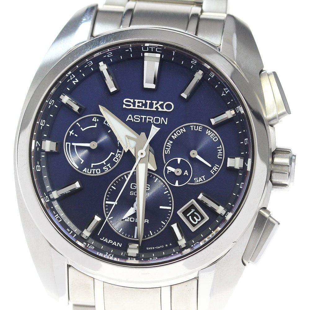 SEIKO Astron sport SBXC065/5X53-0AV0 Blue Dial Solar Powered Radio Men's_860492