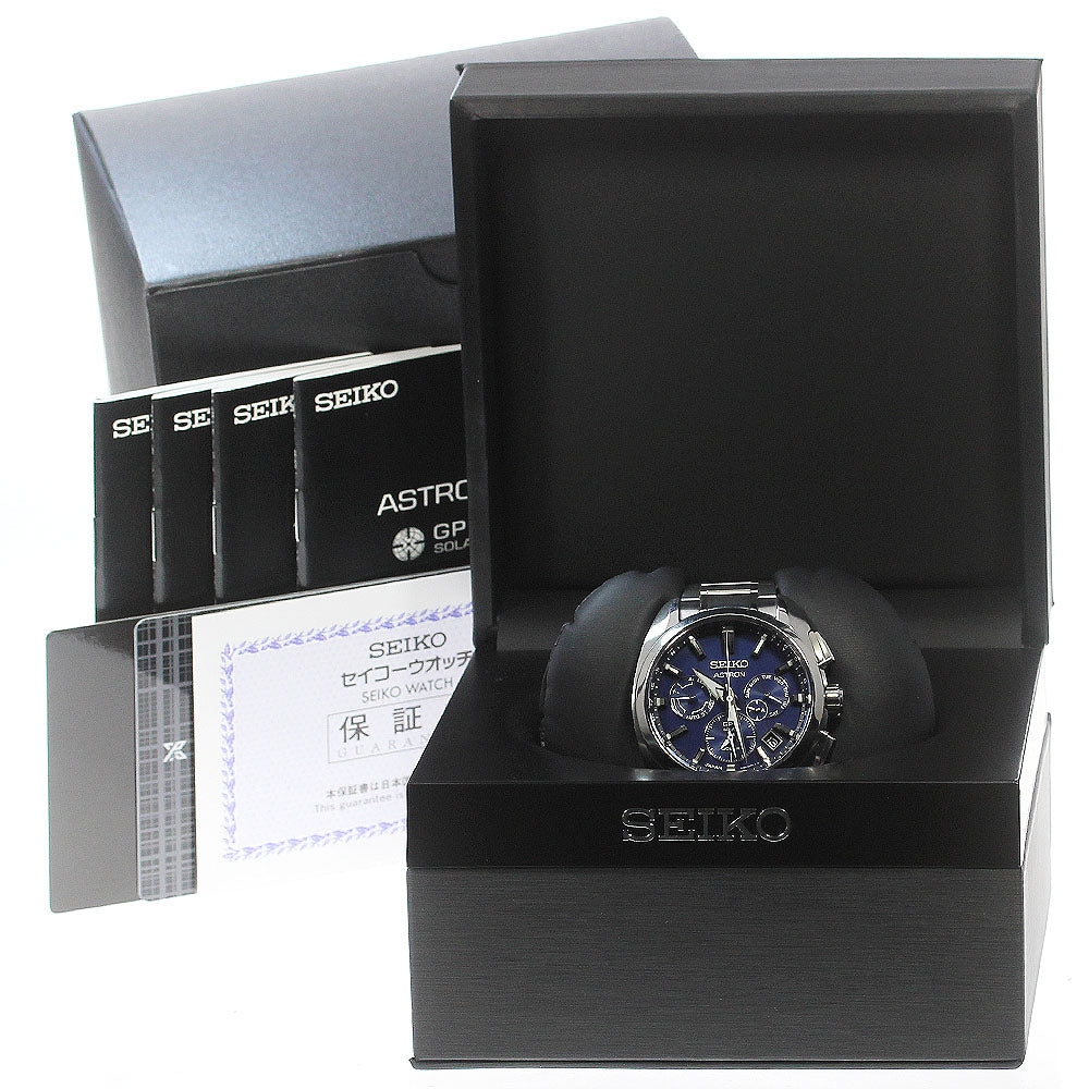 SEIKO Astron sport SBXC065/5X53-0AV0 Blue Dial Solar Powered Radio Men's_860492