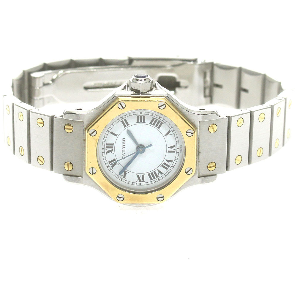 CARTIER Santos Octagon SM white Dial Automatic Ladies Watch_860495