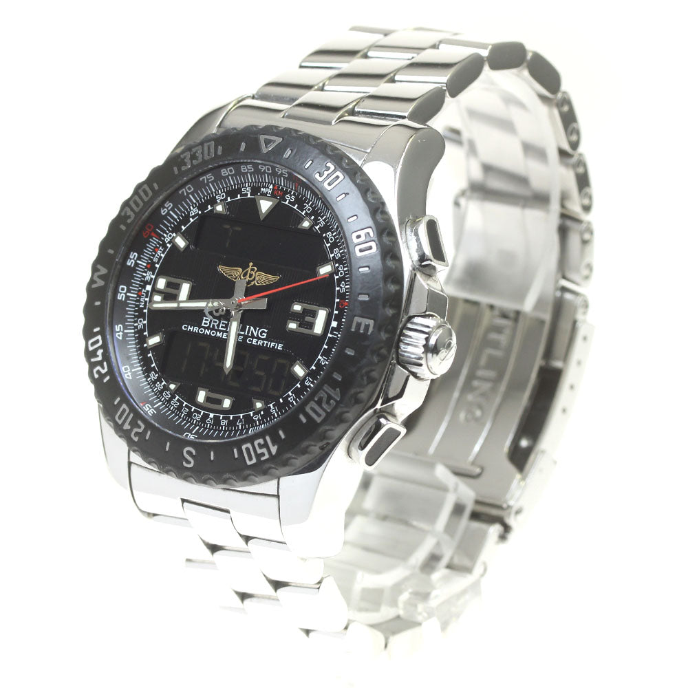 BREITLING Air Wolf Raven A78364 black Dial Quartz Men's Watch_860498