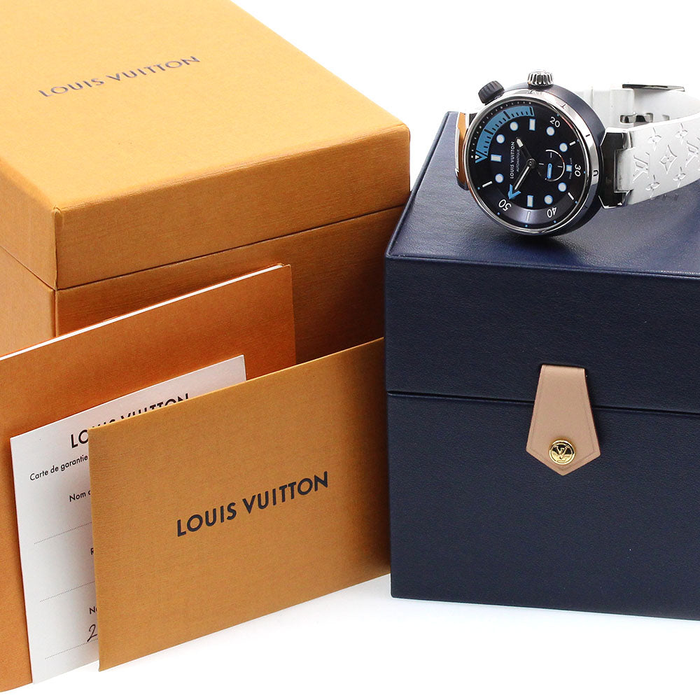 LOUIS VUITTON Tambour Street Diver QA121 Navy Dial Automatic Men's Watch_860533