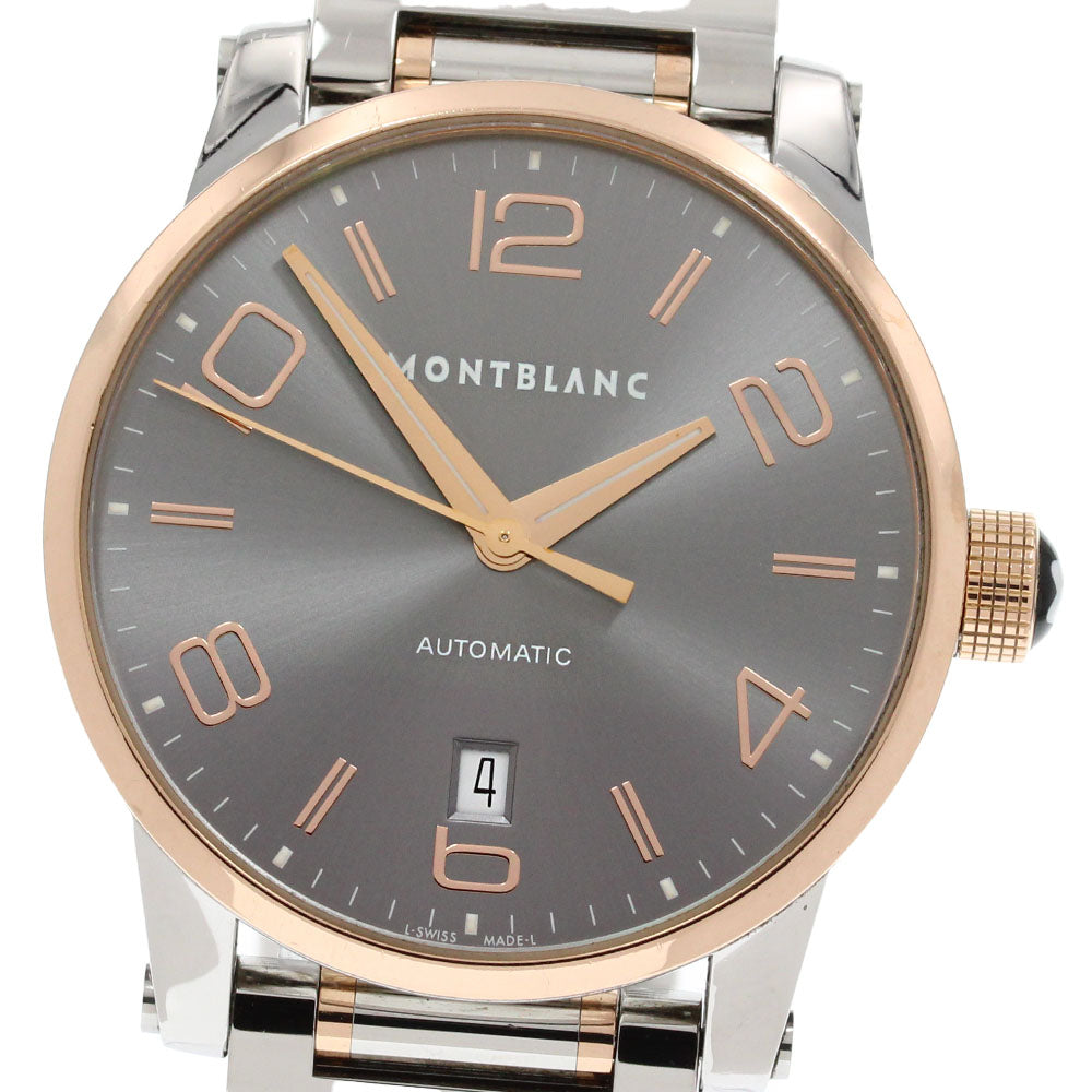 MONTBLANC Time walker 106501 PG bezel gray Dial Automatic Men's Watch_860601