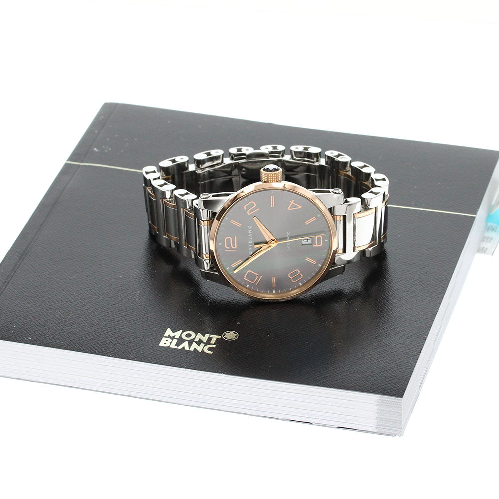MONTBLANC Time walker 106501 PG bezel gray Dial Automatic Men's Watch_860601