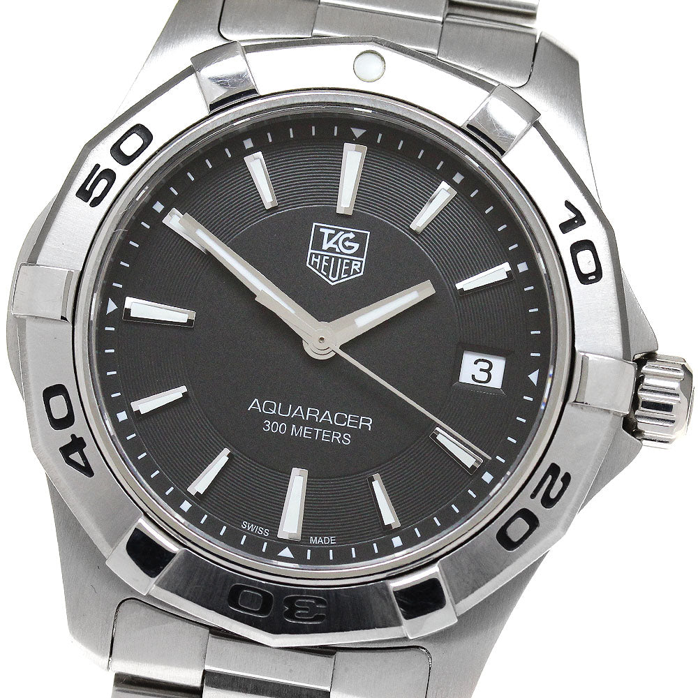 TAG HEUER Aqua racer WAP1110 Date black Dial Quartz Men's Watch_860816
