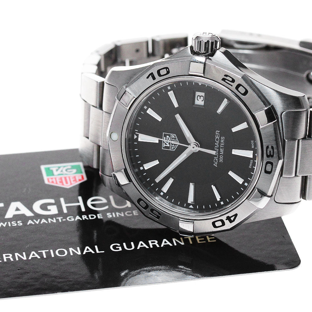 TAG HEUER Aqua racer WAP1110 Date black Dial Quartz Men's Watch_860816