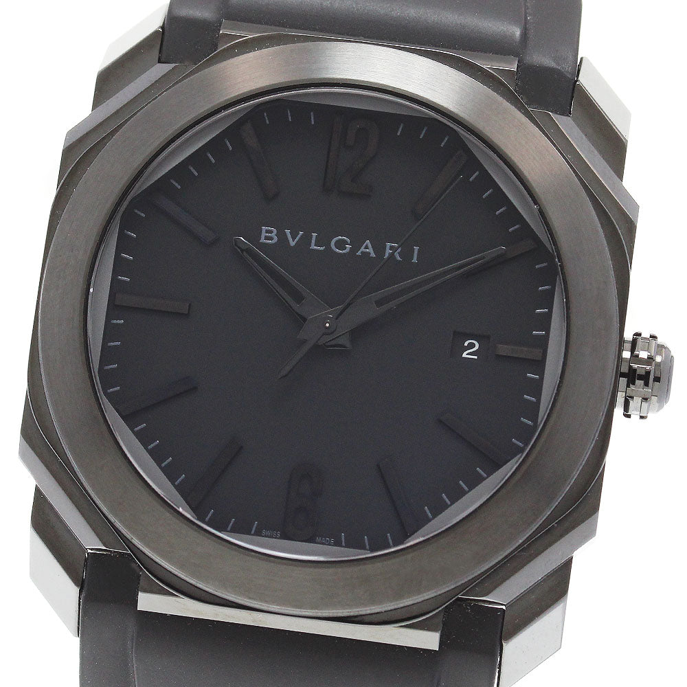 BVLGARI OCTO Ultra Nero BGO41BBSVD/N Date black Dial AT Men's Watch_860830