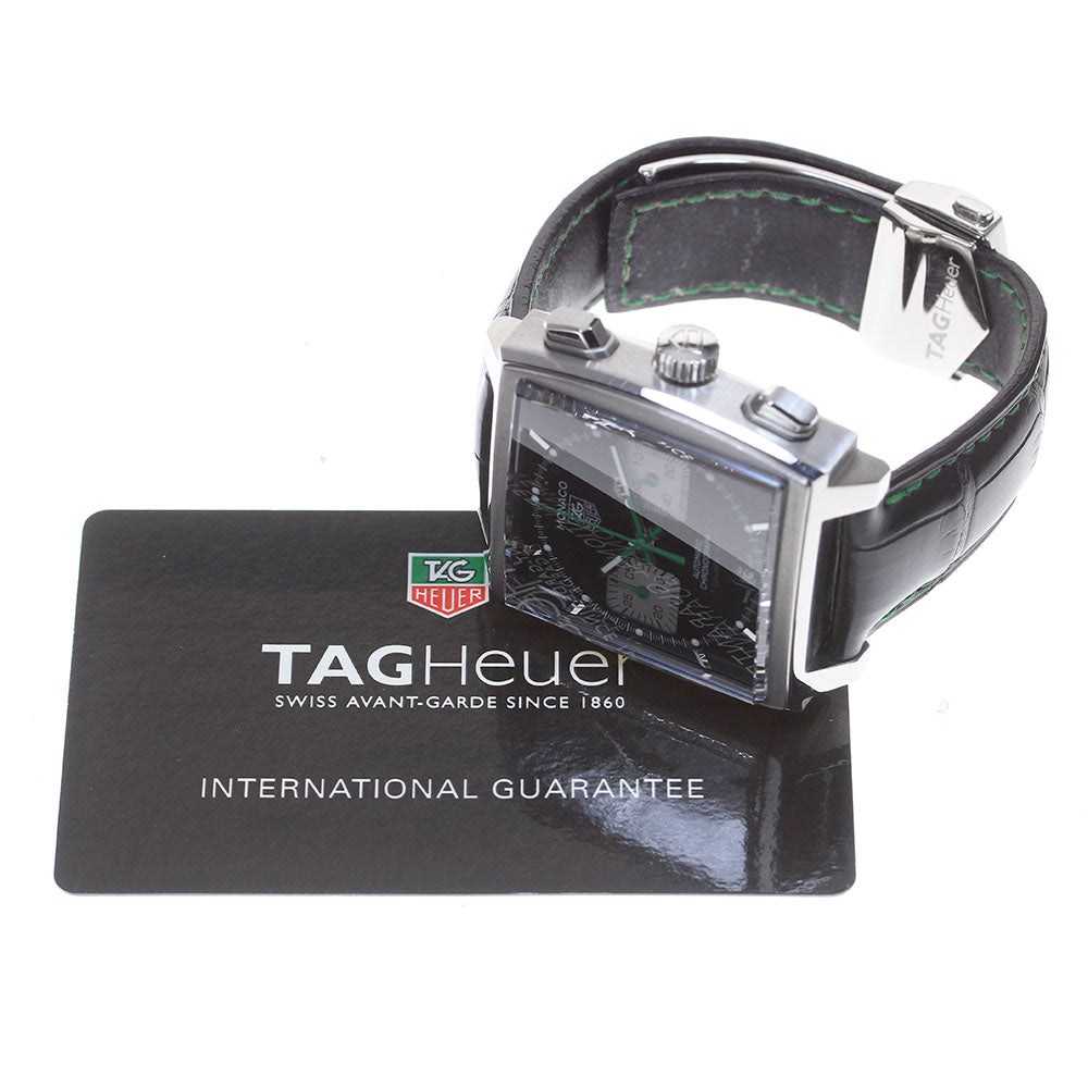 TAG HEUER Monaco Racing Chronograph CAW2117 Limited to 400 black Dial Automatic Men's Watch_860832