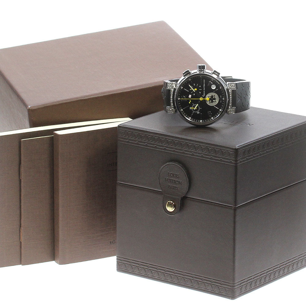 LOUIS VUITTON Tambour Lovely Cup Q11BK 12P lug diamond Quartz Men's Watch_860854