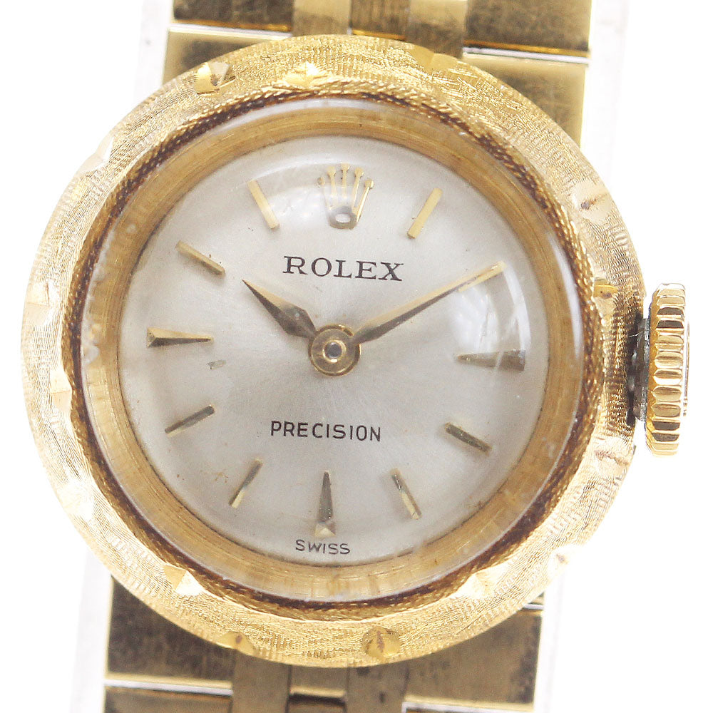 ROLEX Precision K18YG Vintage cal.262 Silver Dial Hand Winding Ladies_860864