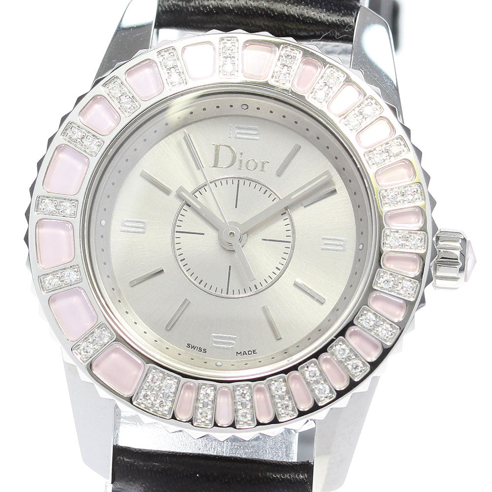 Christian Dior crystal CD112111 Diamond Silver Dial Quartz Ladies Watch_860900