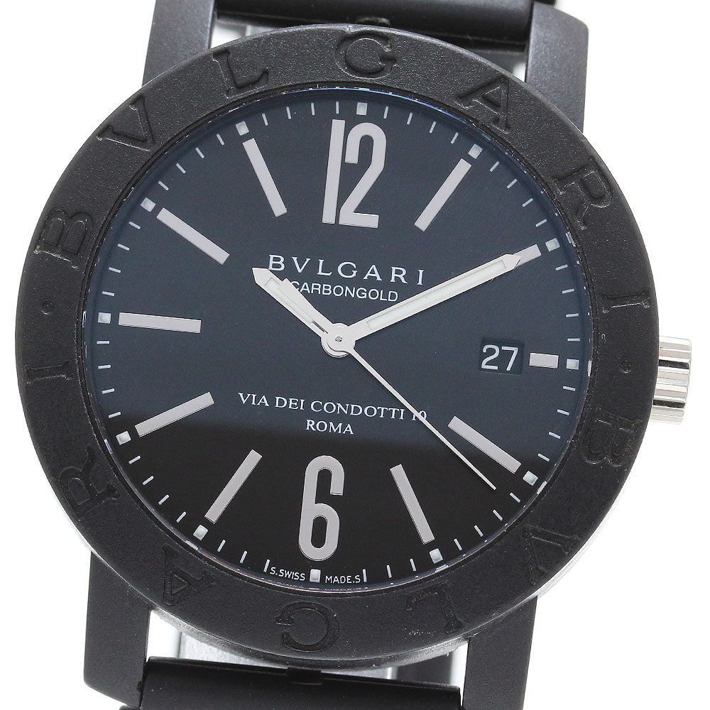 BVLGARI BVLGARI Carbon BB40CL Date Black Dial Automatic Men's Watch_860952