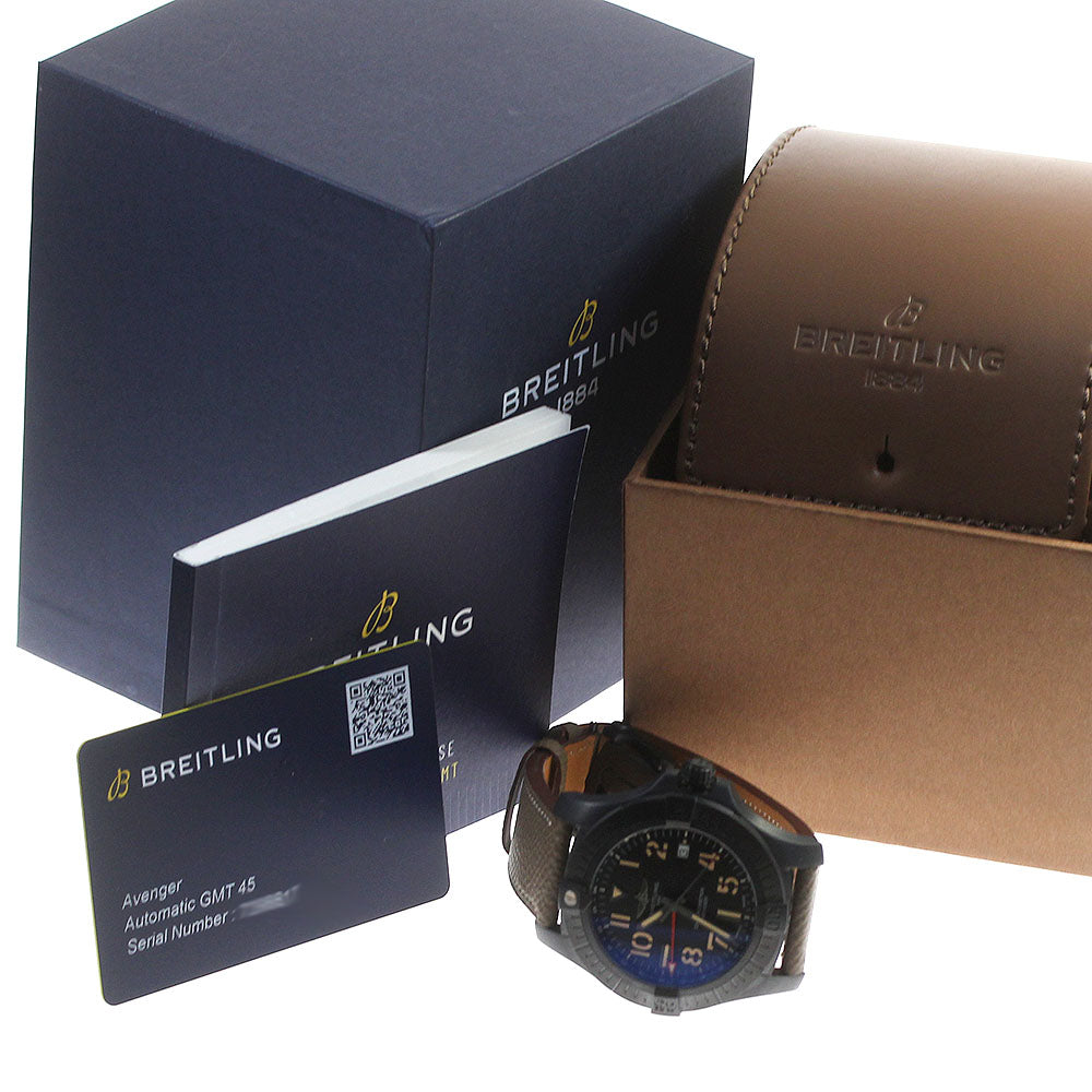 BREITLING Avenger GMT 45 Night Mission V32395 Date black Dial Automatic Men's Watch_860967