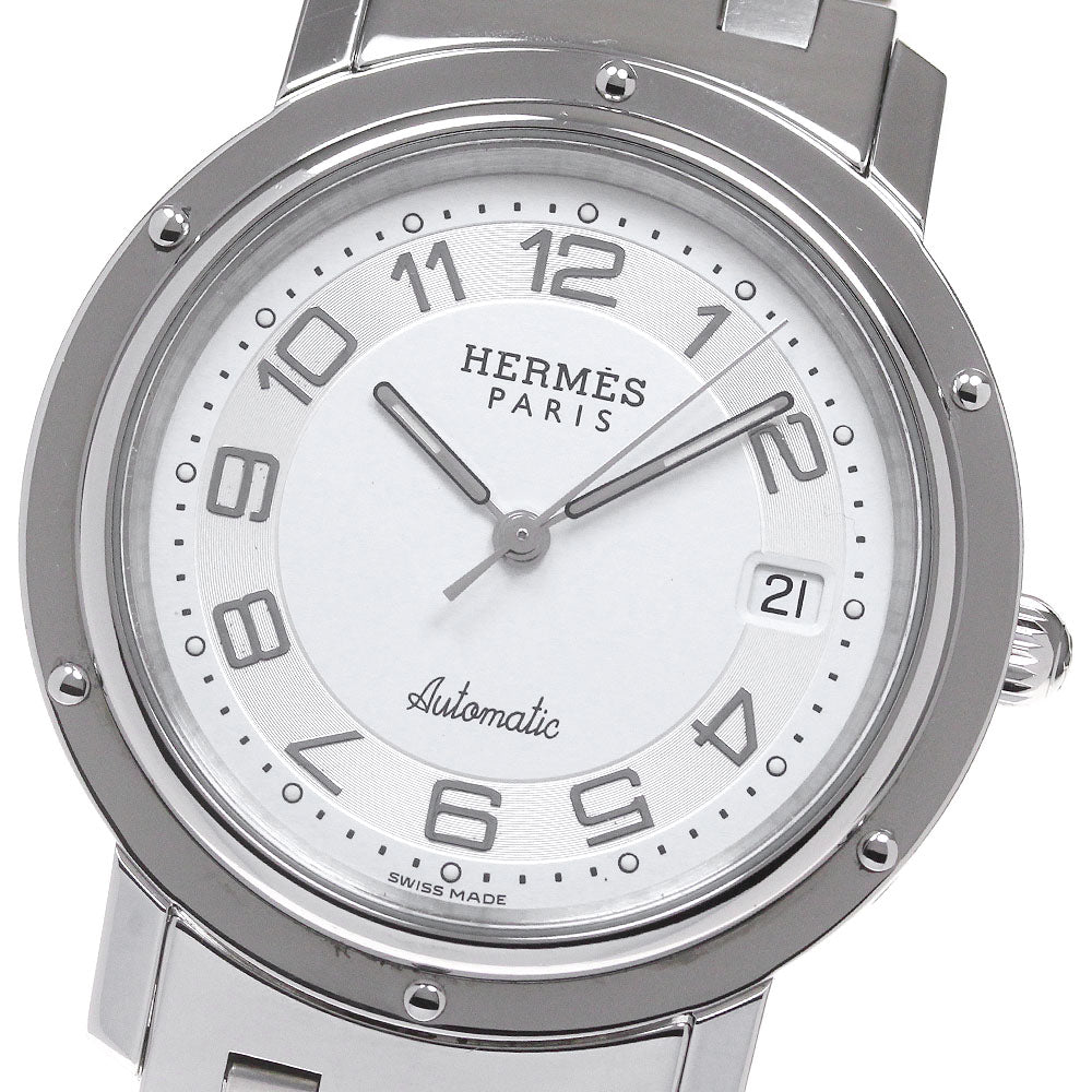 HERMES Clipper CL1.810 Date white Dial Automatic Men's Watch_860978