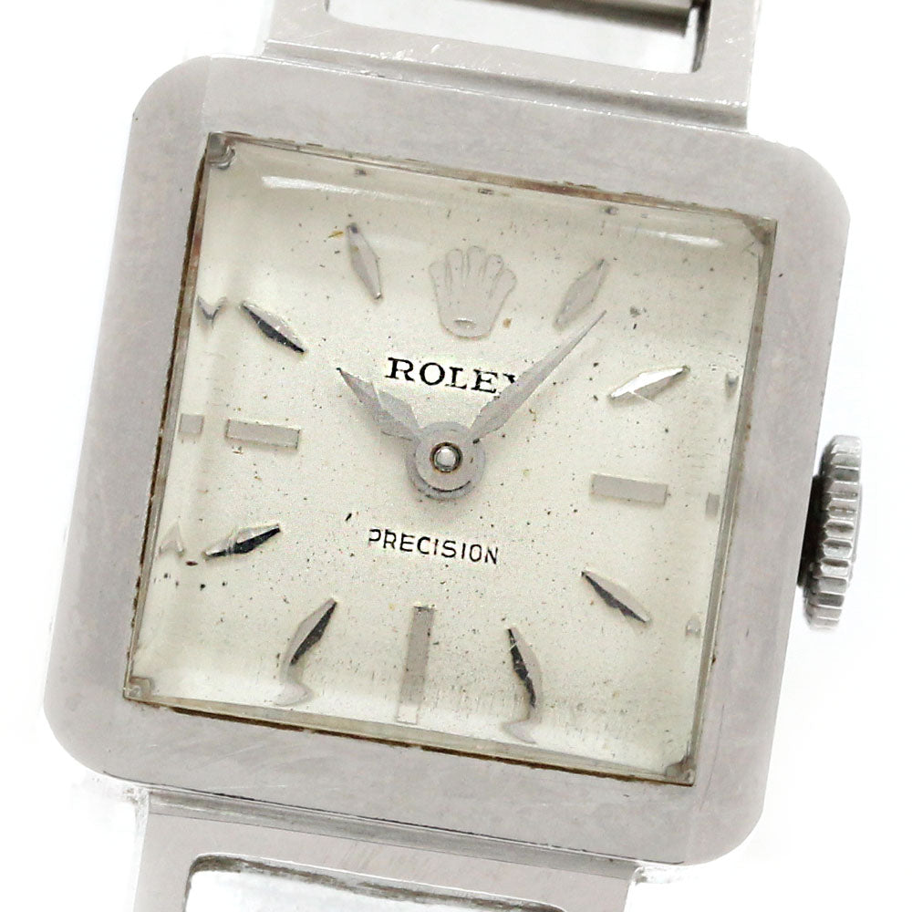 ROLEX Precision vintage cal.1300 Silver Dial Hand Winding Ladies Watch_860986