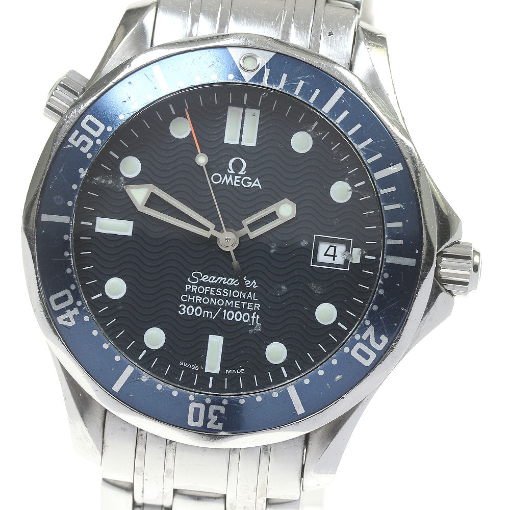 OMEGA Seamaster300 2531.80 Date Navy Dial Automatic Men's Watch_860999