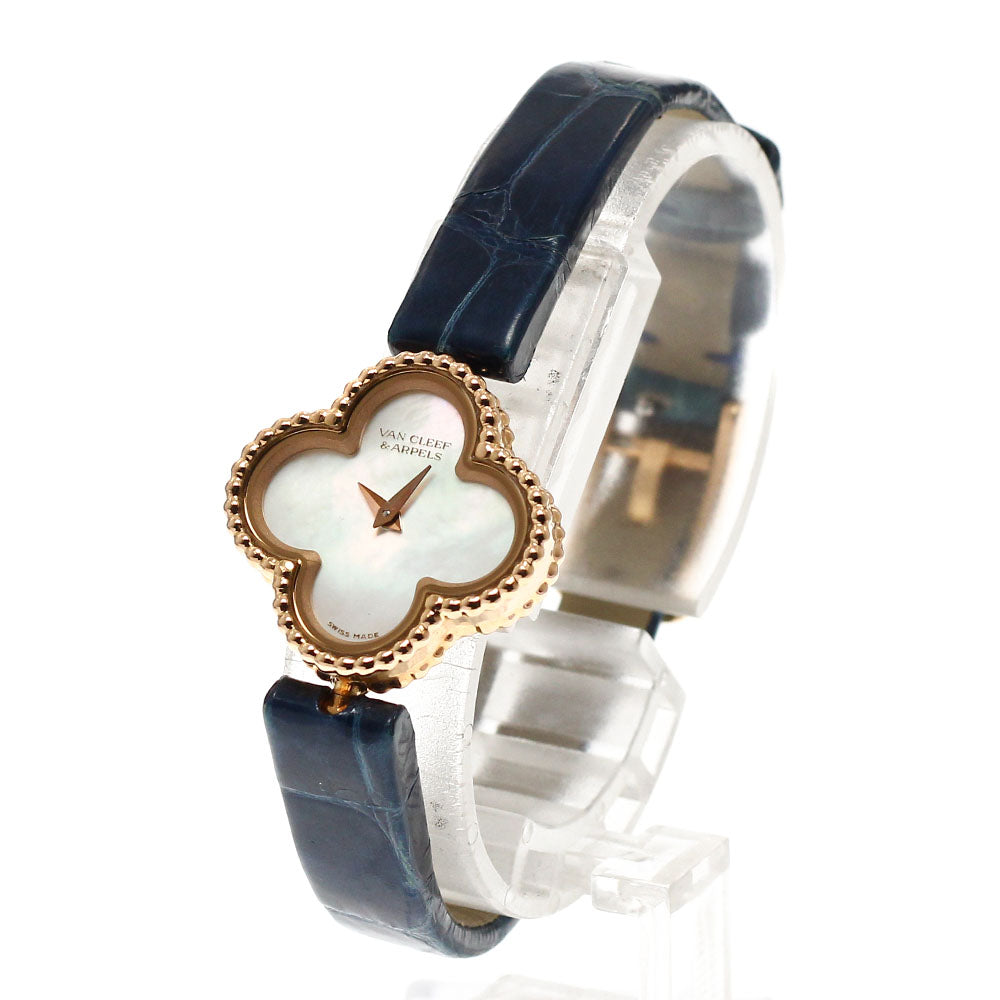 Van Cleef & Arpels Alhambra VCARO8SF00/2386240 K18PG shell dial White shell Dial Quartz Ladies Watch_861003