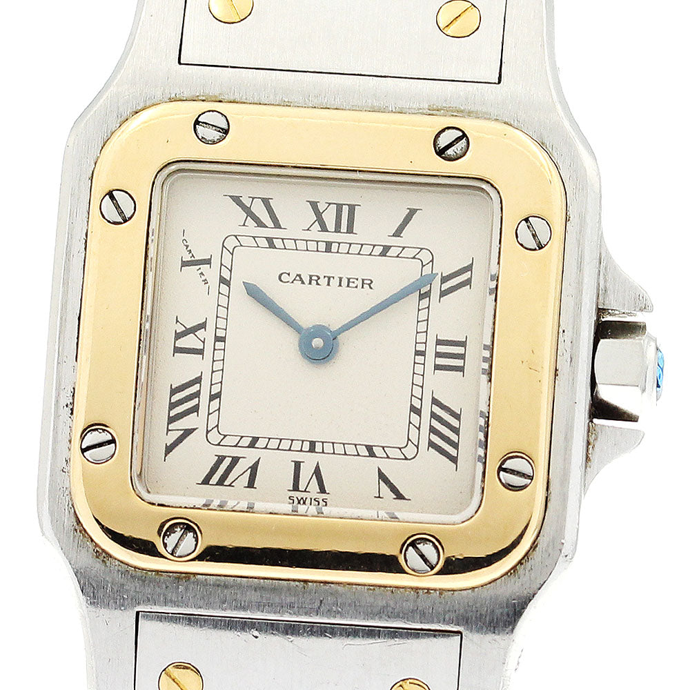 CARTIER Santos GalbeeSM W20012C4 beige Dial Quartz Ladies Watch_861011