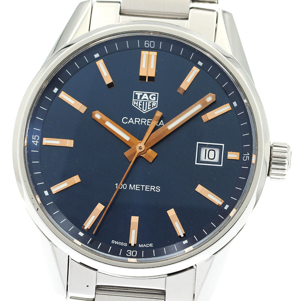 TAG HEUER Carrera WAR1112 Date Navy Dial Quartz Men's Watch_861012