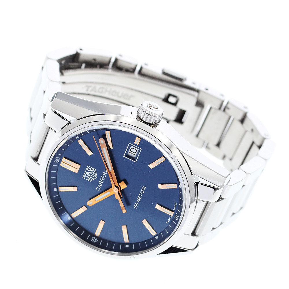 TAG HEUER Carrera WAR1112 Date Navy Dial Quartz Men's Watch_861012