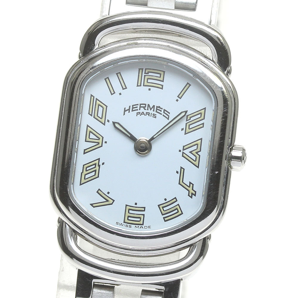 HERMES Rally RA1.210 White Dial Quartz Ladies Watch_861016