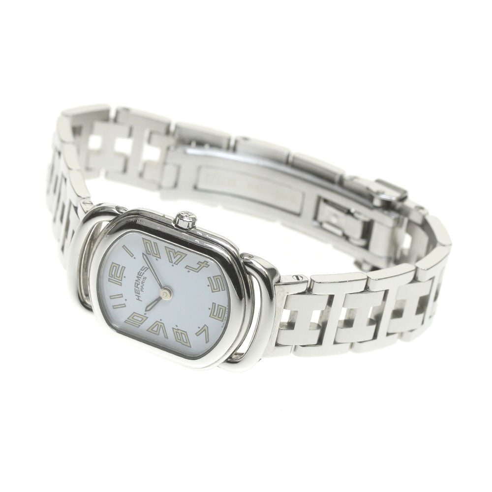HERMES Rally RA1.210 White Dial Quartz Ladies Watch_861016