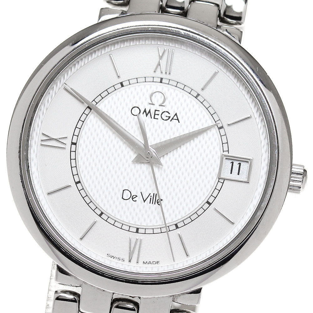 OMEGA De Ville Date Silver Dial Quartz Men's Watch_861047
