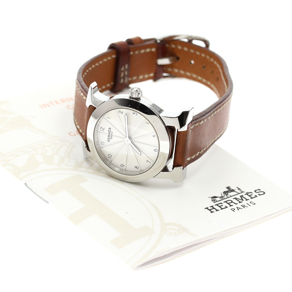 HERMES H watch Ronde HR1.210 Silver Dial Quartz Ladies Watch_861054