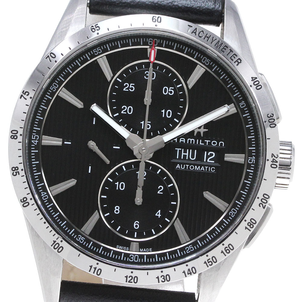 HAMILTON Broadway H435160 Chronograph day date black Dial Automatic Men's_861298