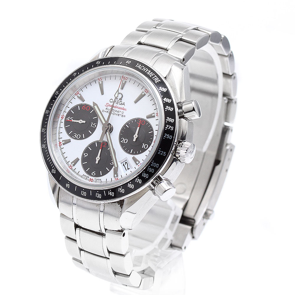 OMEGA Speedmaster Date 323.30.40.40.04.001 Chronograph White / black Dial Automatic Men's Watch_861300