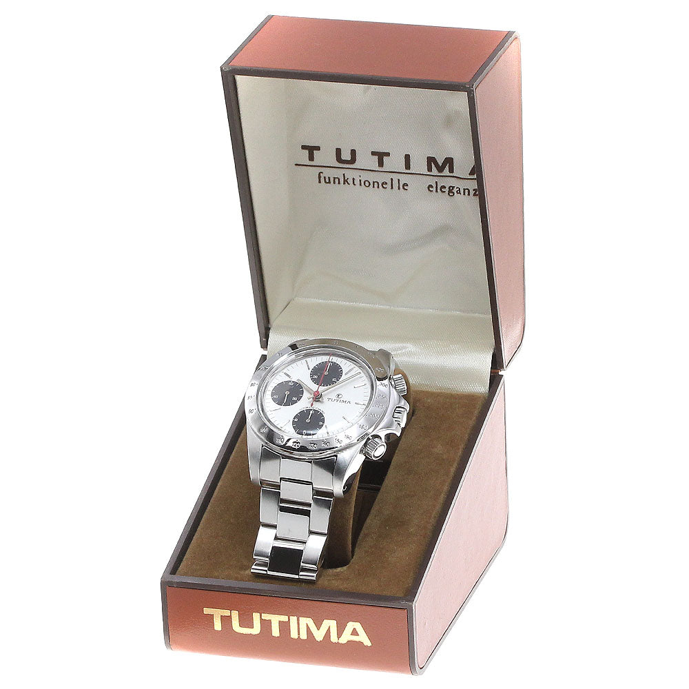 TUTIMA 793 Valjoux 7750 Chronograph white Dial Automatic Men's Watch_861325
