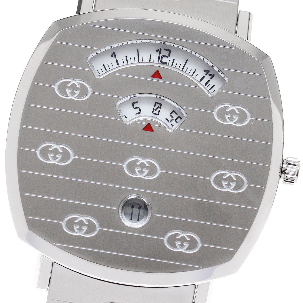 GUCCI Grip watch 157.3/YA157410 Date white Dial Quartz Men's Watch_861344