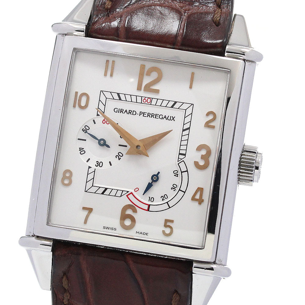 GIRARD PERREGAUX Vintage 1945 25850 Power reserve Silver Dial Automatic Men's Watch_861365