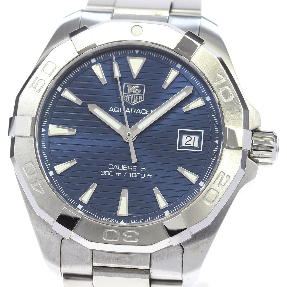 TAG HEUER Aqua racer WAY2112-0 Date Navy Dial Automatic Men's Watch_861376