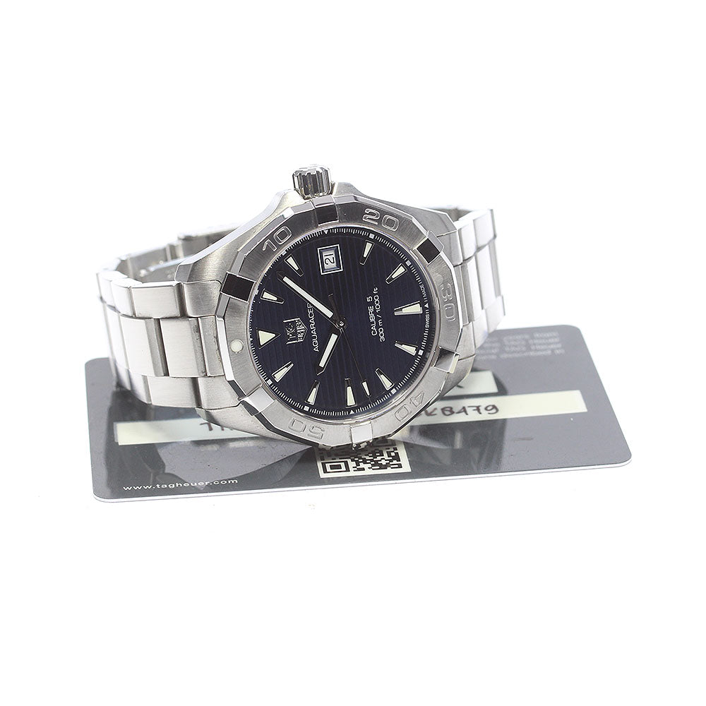 TAG HEUER Aqua racer WAY2112-0 Date Navy Dial Automatic Men's Watch_861376