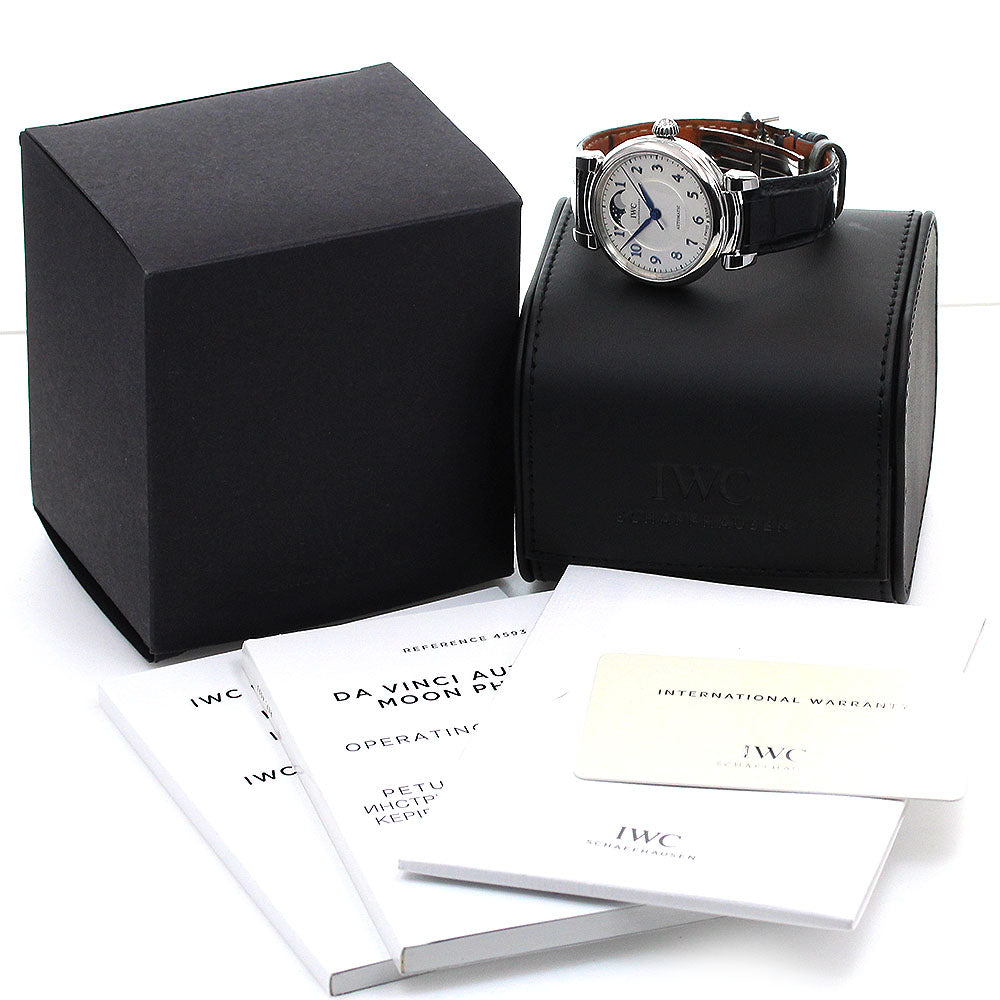 IWC SCHAFFHAUSEN Da Vinci IW459306 Moon phase Silver Dial Automatic Men's Watch_861385