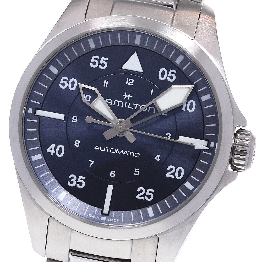 HAMILTON Khaki pilot H76215140 Navy Dial Automatic Men's Watch_861394