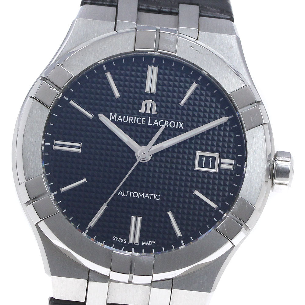 MAURICE LACROIX Icon automatic AI6008/SS001-330-1 Date black Dial Automatic Men's Watch_861398